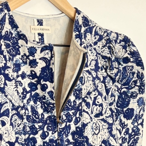 Floral Mini Denim Dress - Picture 16 of 17